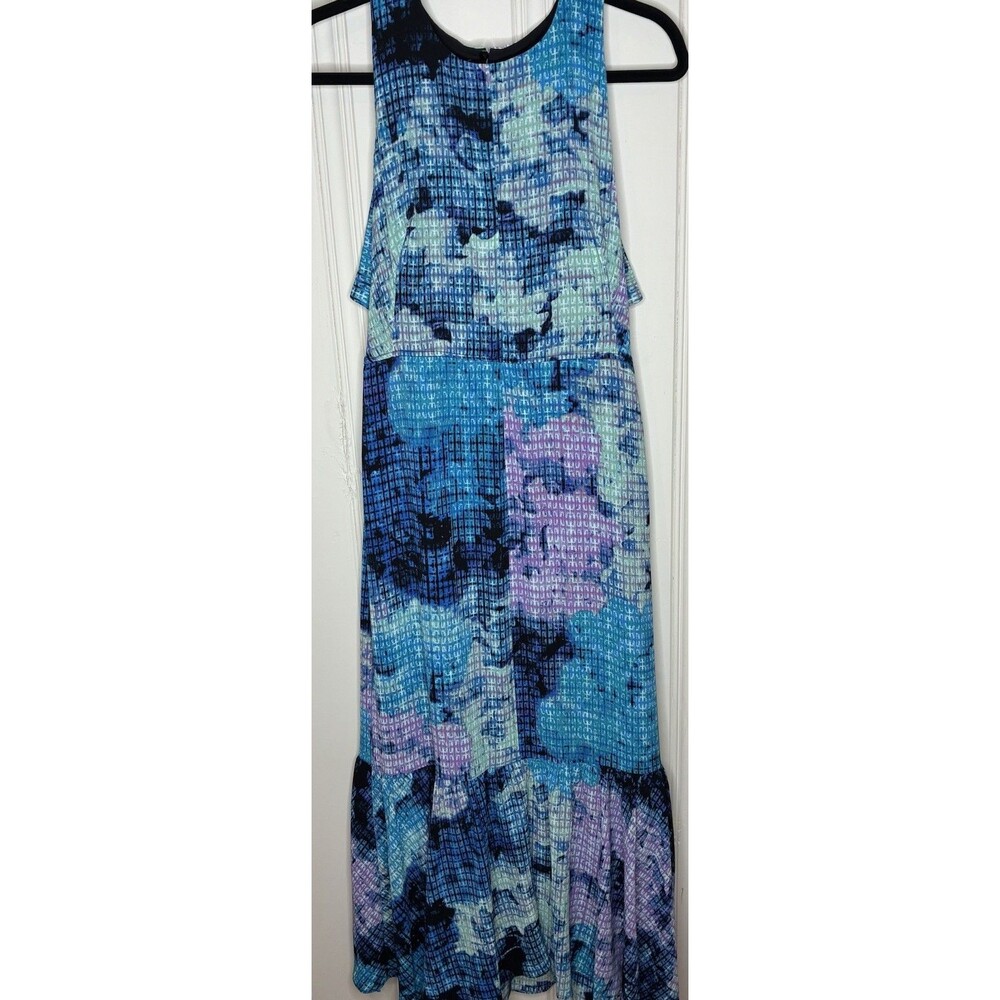 Maxi Dress Sz 6 Elevated Boho Peekaboo Back W/ruffle Garden Wedding Cruisecore